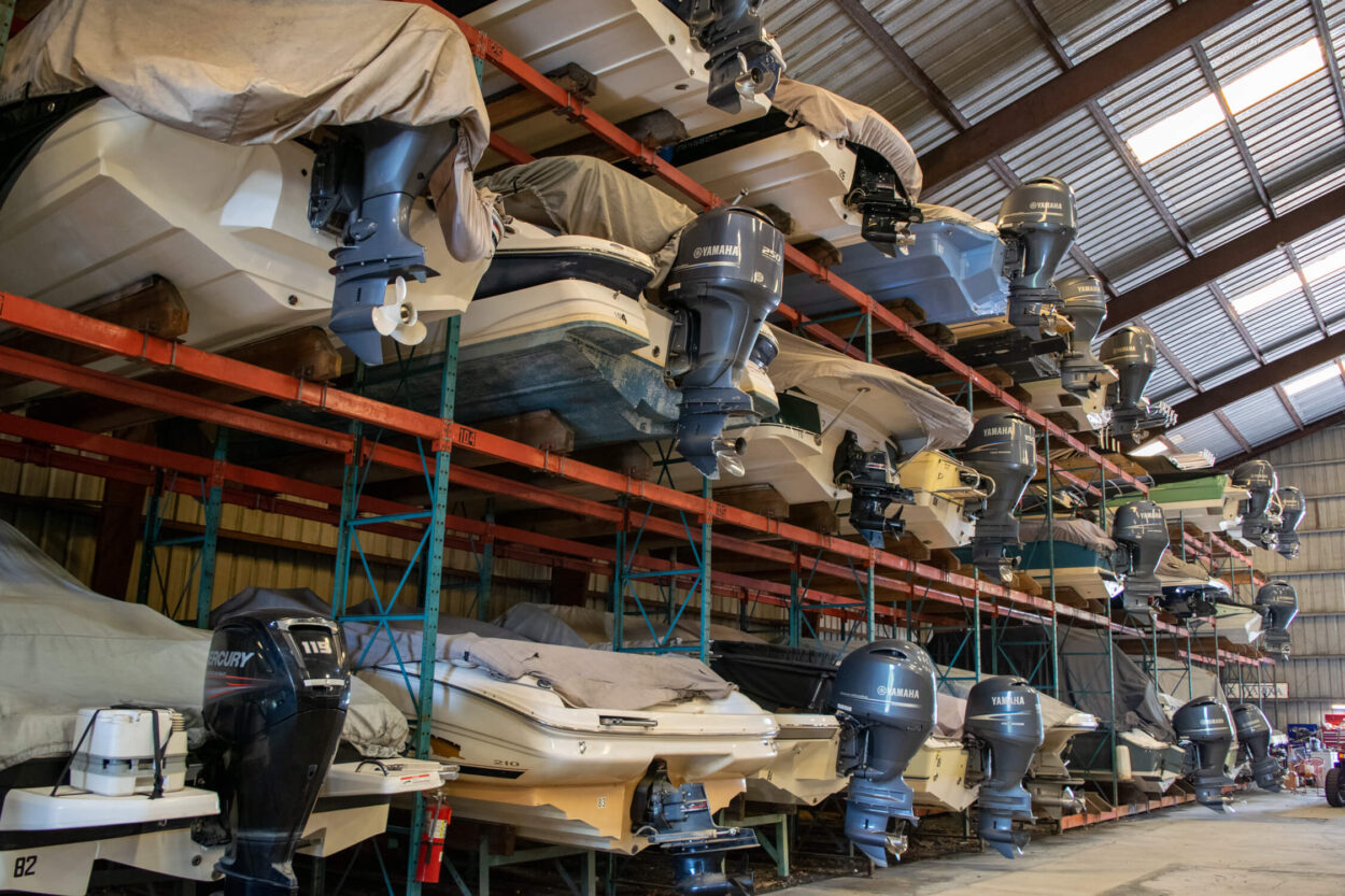 dry rack boat storage available on murrells inlet