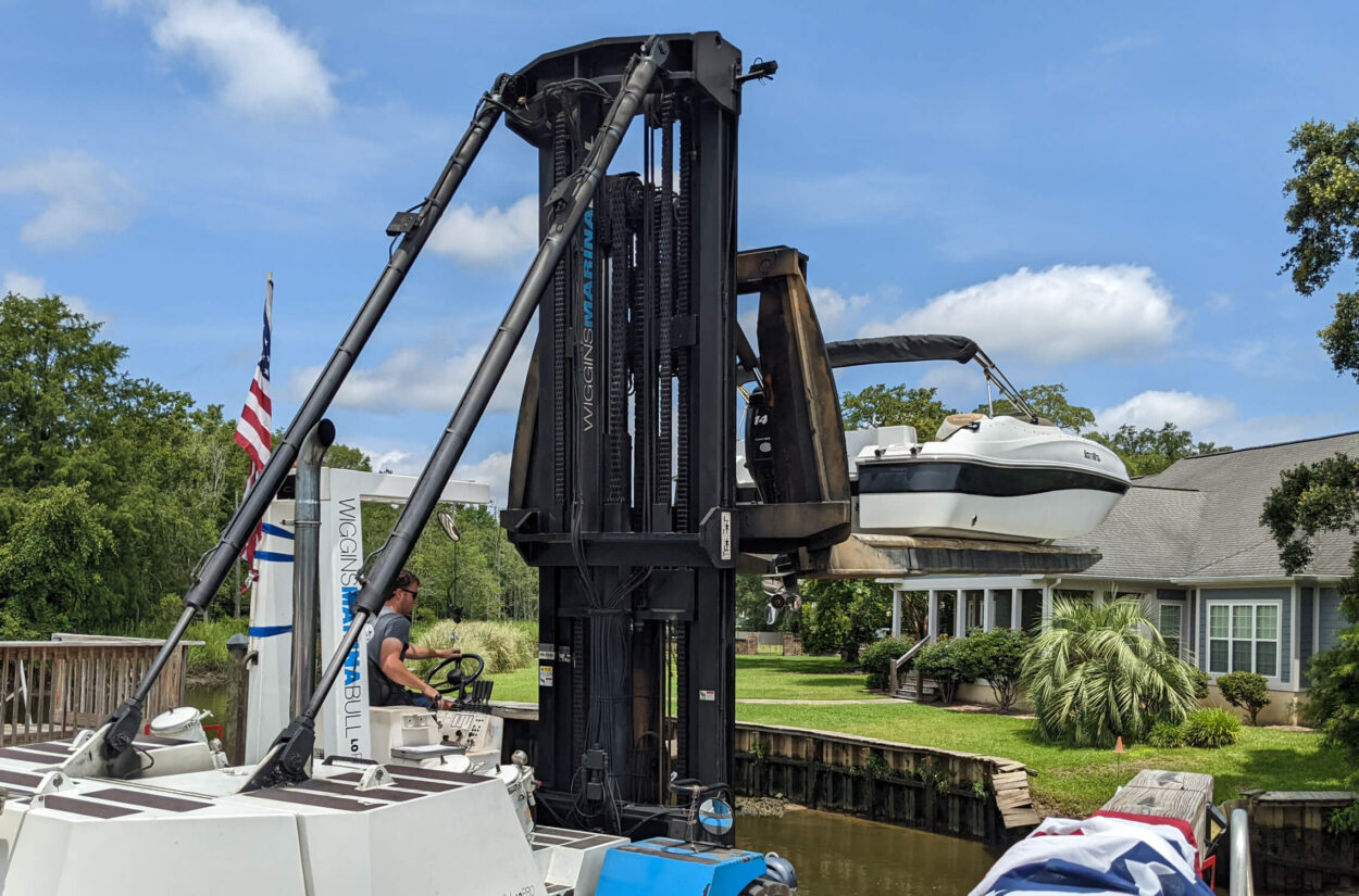 boat lift on murrells inlet